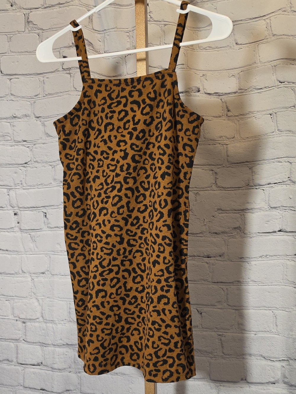 Old Navy Leopard-Print Mini Dress in Brown and Black